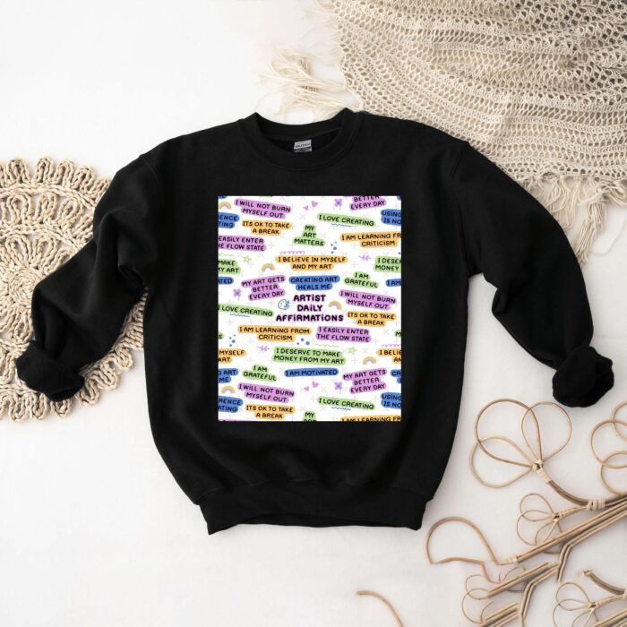 Artist Daily Affirmations Inspirational Tee for Creatives