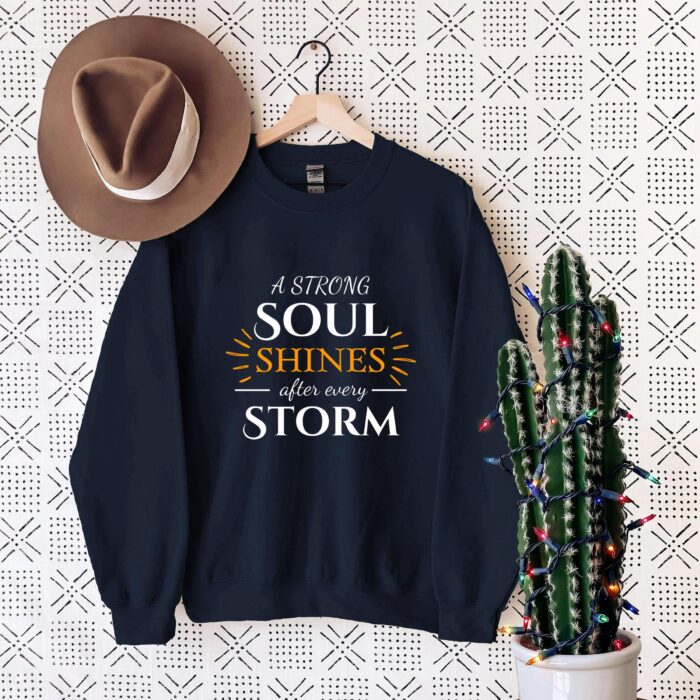 Strong Soul Shines Inspirational Quote T-Shirt