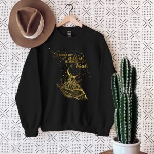 Unbreakable Spirit Shirt With Golden Mountains and Stars Design